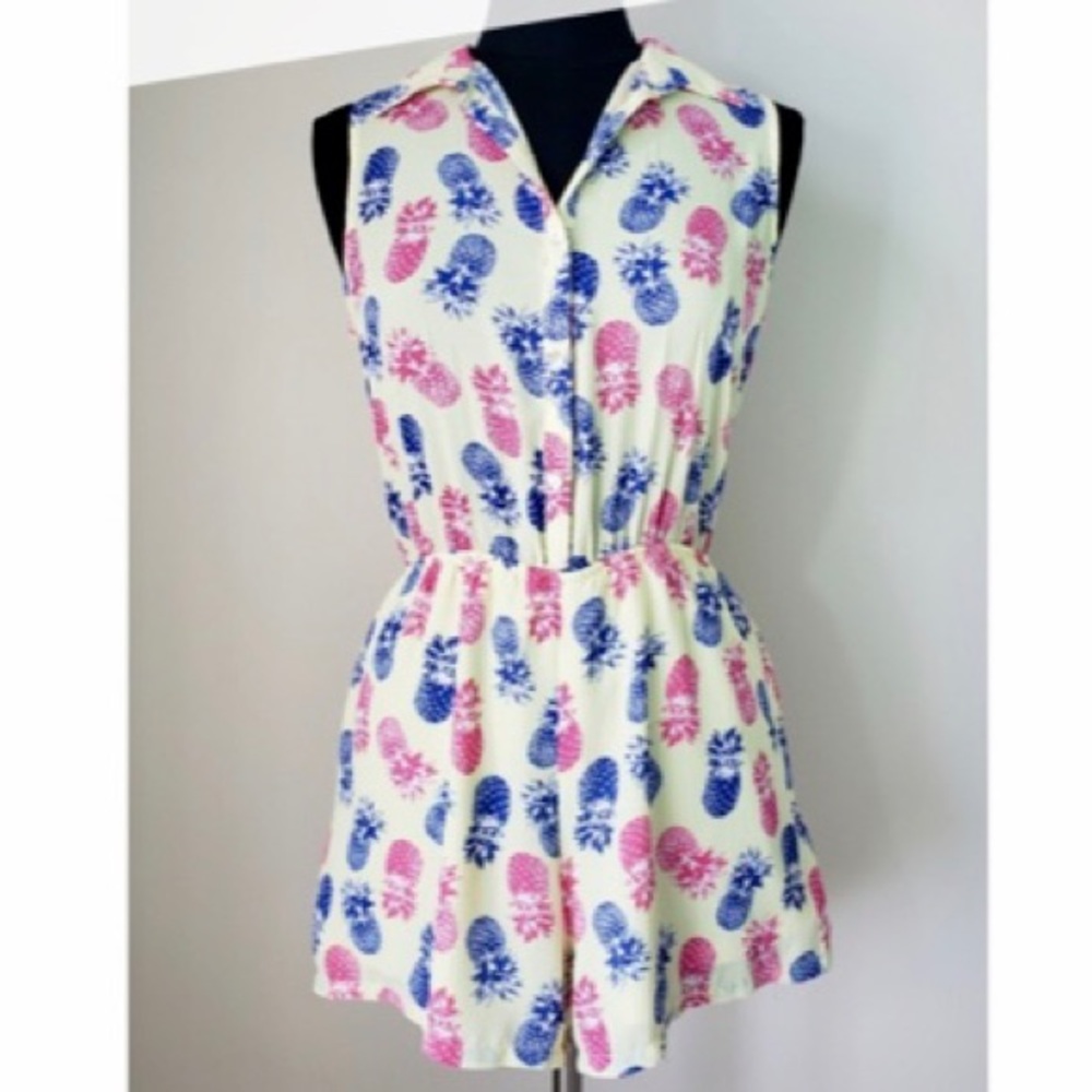 Pineapple romper, brand: free bird, size: small